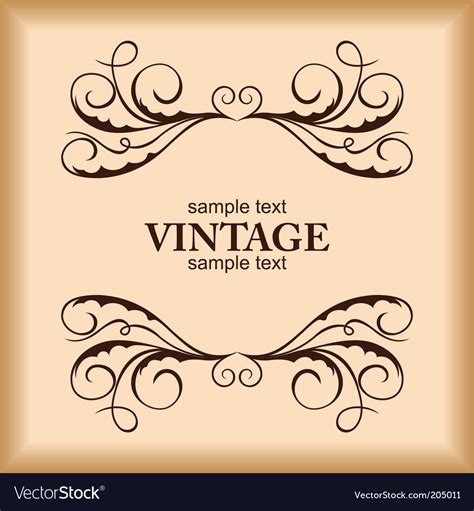 Vintage Template Royalty Free Vector Image Vectorstock