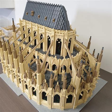 LEGO MOC Notre Dame De Paris Modular Building Dimension By STEBRICK Rebrickable Build With