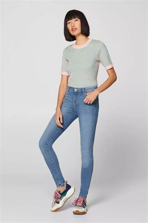 Esprit Figure Shaping Jeans With Garment Washed Effects At Our Online