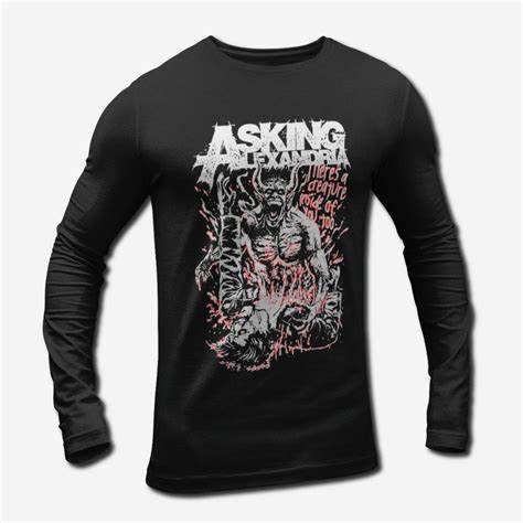 Asking Alexandria Long Sleeve T Shirt Heavy Metal Merch Metal Merch