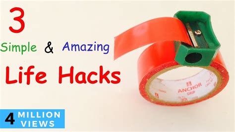 3 SIMPLE LIFE HACKS With Sharpener You should Know - YouTube