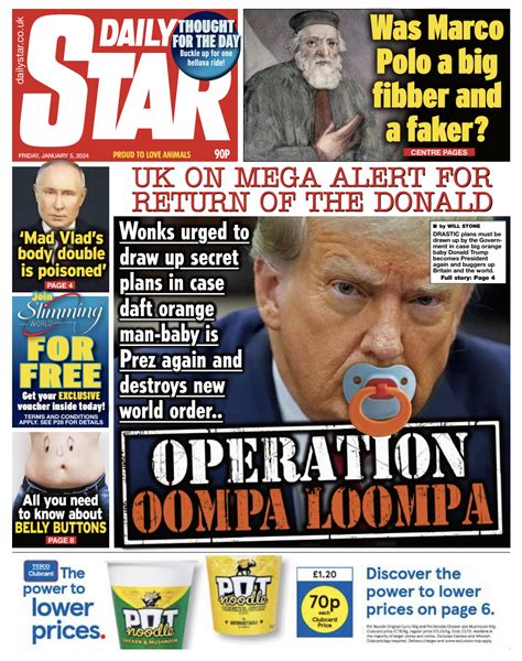 Daily Star Front Page 5th Of January 2024 Tomorrows Papers Today