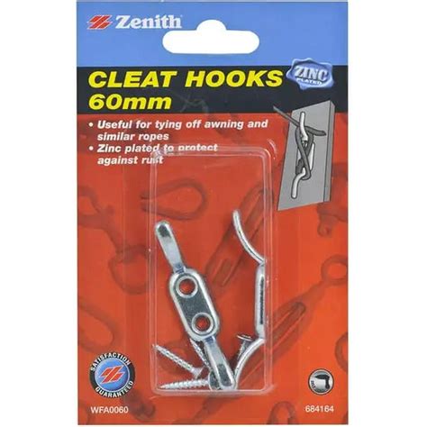 Zenith Cleat Hooks Mm Zinc Plated Mitre