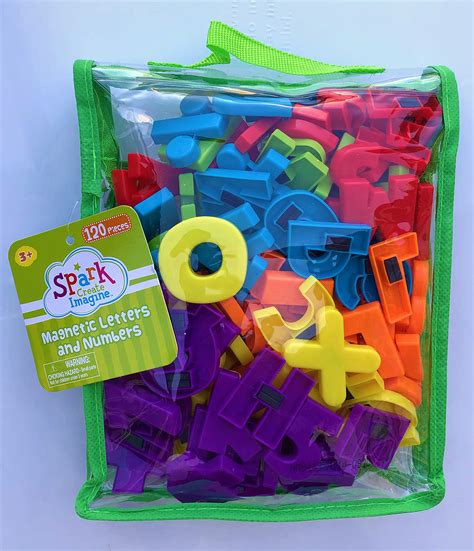 Buy Spark Magnetic Letters And Numbers 120 Pieces Alphabet Abc And 123