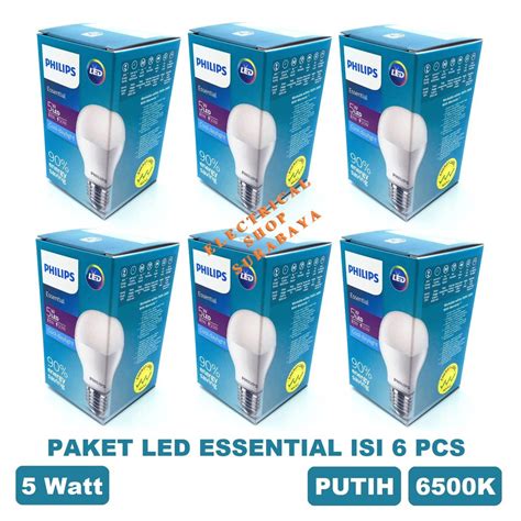677 likes · 1 talking about this. PAKET ISI 6 PCS LAMPU PHILIPS LED ESSENTIAL 5W 5 WATT ...
