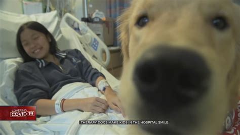 During Pandemic Therapy Dogs Bring Smiles To Kids In Hospital