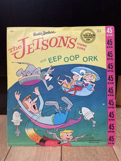 Hanna Barbera “the Jetsons Theme Songs” 7” 45rpm 1962 Very Rare Lp Ebay
