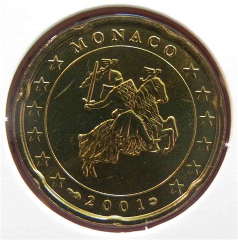 Monaco 20 Cent Coin 2001 Euro Coinstv The Online Eurocoins Catalogue