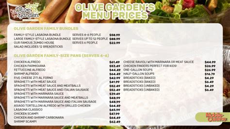 Updated Olive Garden Menu Prices Latest Discounts 2023