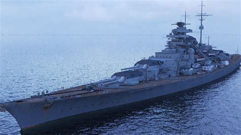 3d Asset Rigged German Battleship Bismarck Cgtrader