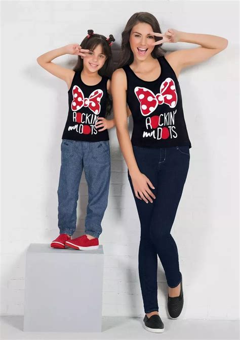 · Par De Camisetas Mama E Hija Estampado Minnie Mouse 39900 Mamá