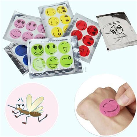 10sheet60pcs Smile Insect Mosquito Repellent Stickers Patches