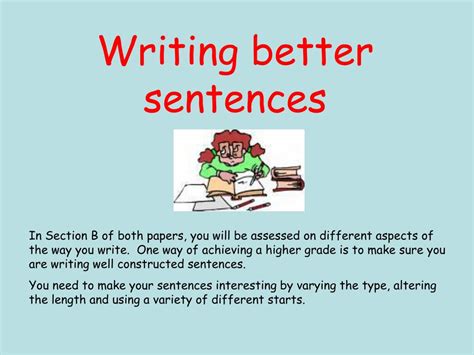 Ppt Writing Better Sentences Powerpoint Presentation Free Download