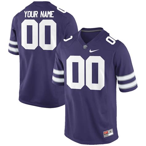 Nike Kansas State Wildcats Purple Custom Replica Football Jersey