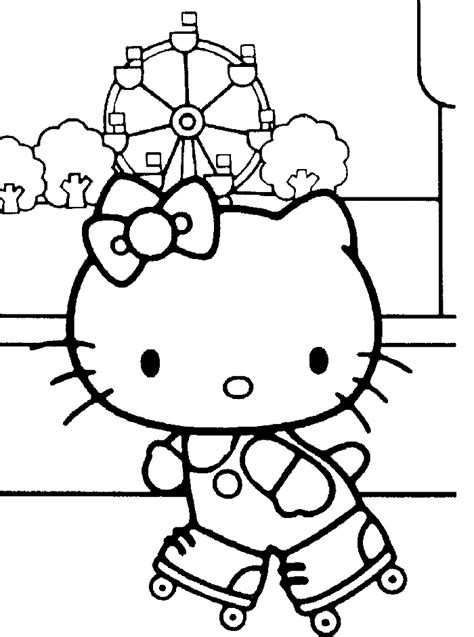 The packaging for each hello kitty is pink. Hello Kitty Wear Skates Coloring Pages | Hello kitty ...