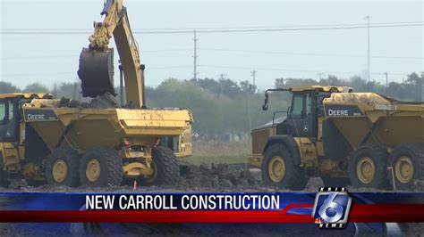 Construction Accelerating At Carroll Hs Construction Site Youtube