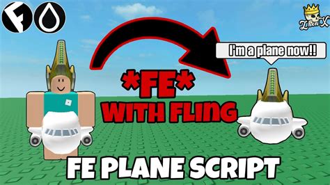 Fe Plane With Fling Script Free Hats Hydrogen And Fluxus Youtube