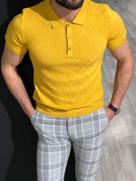 buy-virgin-slim-fit-collar-t-shirt-yellow-by-gentwith-com-with-free