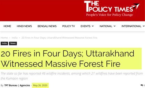 Massive Forest Fire In Uttarakhand Magnificent Nutgraf