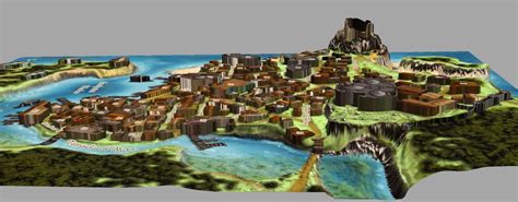 Sandpoint 3d Wip203 Rpg World Pathfinder Rpg Fantasy Map Making