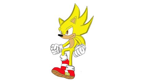 How To Draw Super Sonic Youtube