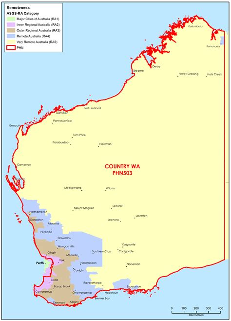 Country Western Australia Primary Health Network Phn Map Australian