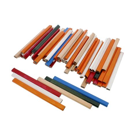 Dct 72 Piece Carpenter Pencils Bulk Lead Woodworking Flat Pencil Mixed