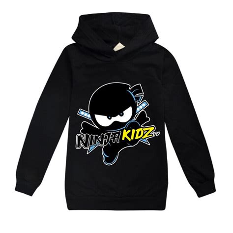 Kids Boys Girls Ninja Kidz Tv Hoodie Hooded Sweatshirt Casual Pullover