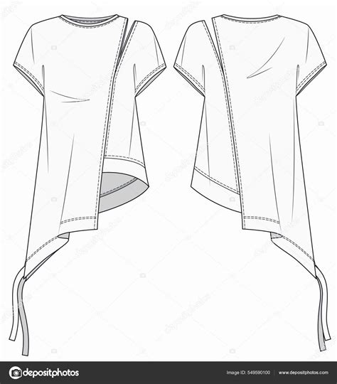 top women fashion flat sketch template women shirt fashion flat stock vector by ©lubava gl gmail