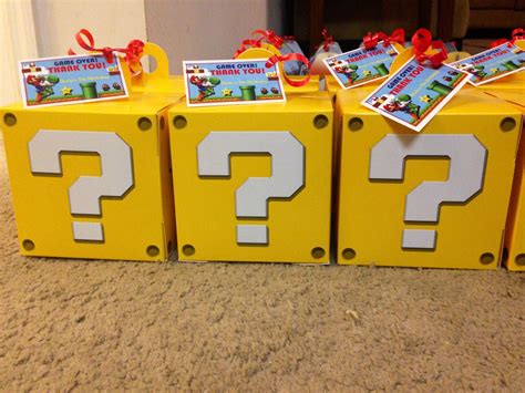 Favor Boxes Mario Party Super Mario Brothers Party Mario Birthday