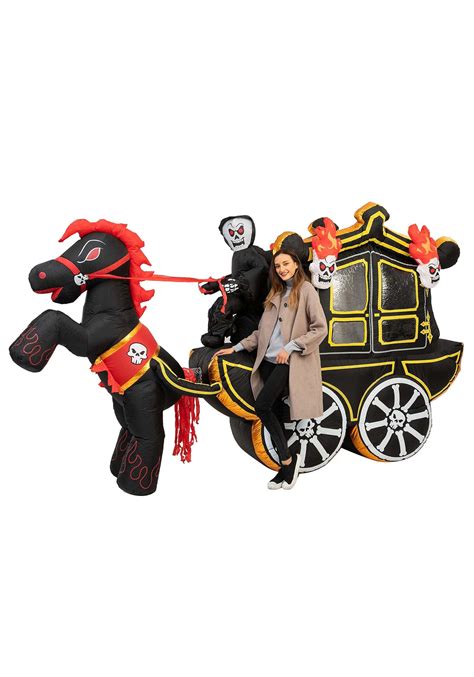 Inflatable 12 Ft Halloween Carriage