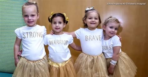 Four Little Cancer Survivors Who Beat The Illness At The Same Hospital Reunite