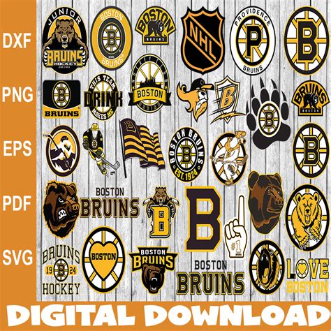 Bundle 32 Files Boston Bruins Hockey Team Svg Boston Bruins Inspire