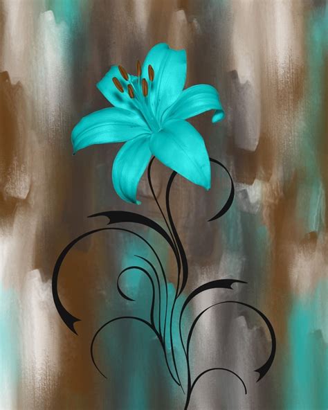 You can successfully use them to boost the décor in any room of the house, including the kitchen, the entertainment room, the bathroom and even the nursery. 2020 Latest Teal Flower Canvas Wall Art