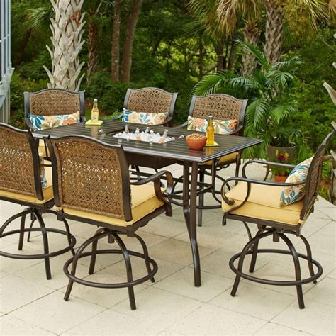 An outdoor lounge setting, outdoor dining furniture and other outdoor table and chairs help you get the most from the famous australian climate. 25 Best of Outdoor Bar Height Table And Chairs