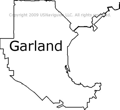 Garland Zip Code Map Map Vector