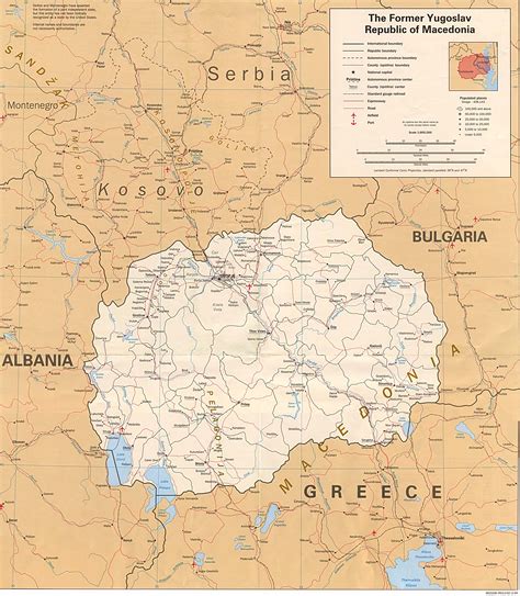 Maps Of Macedonia Detailed Map Of Macedonia In English Tourist Map