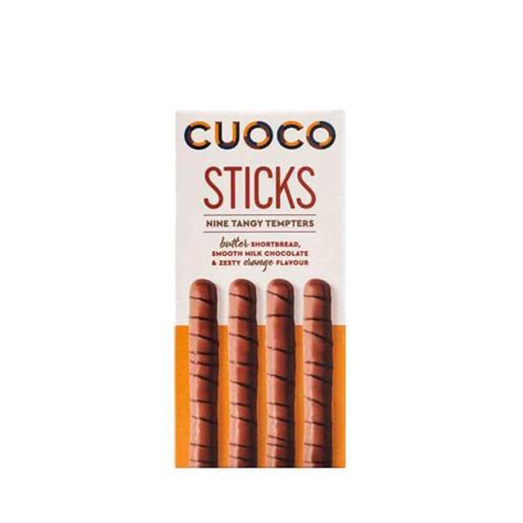 Cuoco Orange Choc Shoerbread Sticks 120g Jarrold Norwich