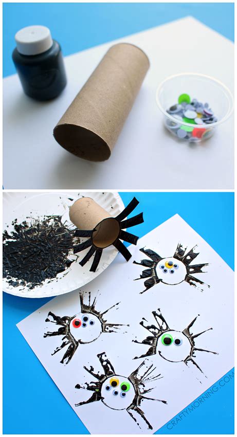 Two Toilet Paper Roll Spider Crafts For Kids Crafty Morning Easy