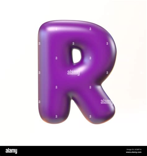 Bubbly 3d Font Letter R Stock Photo Alamy
