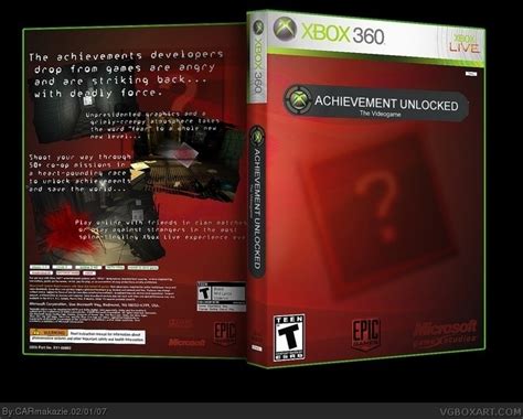 Achievement Unlocked Xbox 360 Box Art Cover By Carmakazie