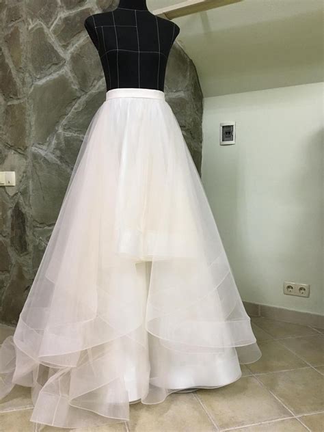 Tulle Skirt Wedding Skirt With Horsehair Trim Maxi Wedding Etsy