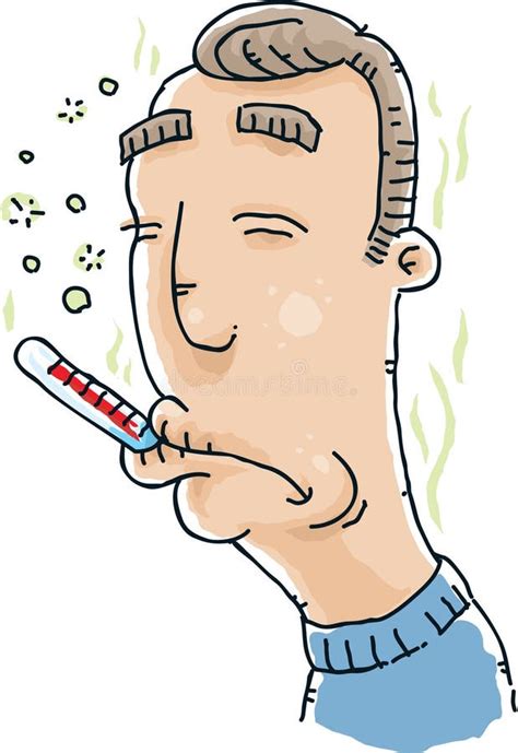 Fever Thermometer Stock Illustration Illustration Of Pain 41558533