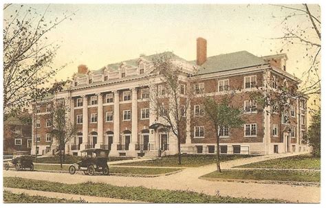 Vintage Postcard Womens Residence Hall University Of Illinois Champaign