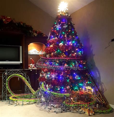 My Christmas Tree Roller Coaster Made From Knex Christmas Tree Christmas Merry Christmas