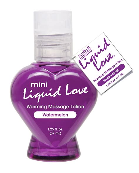 mini liquid love warming massage lotion watermelon 1 25 oz 37ml priscila