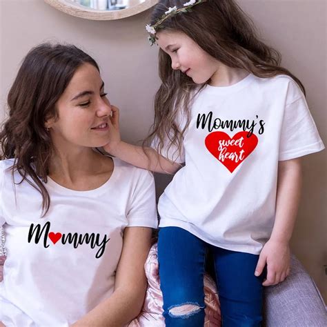 Matching Mother Daughter Clothes Mothers Day T Shirt Kids Baby Girls