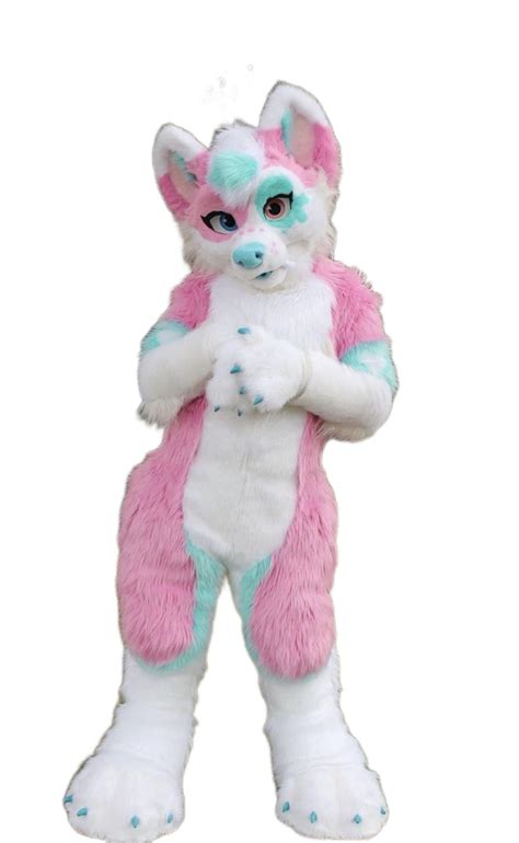 Buy Furrywu Studiopink Rose Huksy Dog Fursuit Fullsuit Teen Costumes