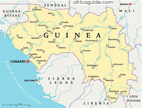 Liberia West Africa Map