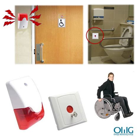 Ea033 Toilet Emergency Alarm For Disabled Handicap Strobe Light